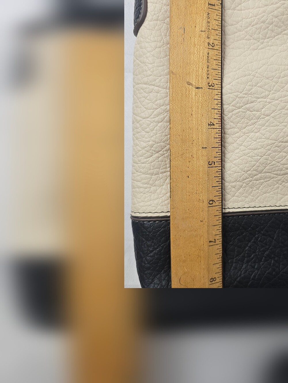 Nine West Pebbled Crossbody Bag Black Cream Two Tone Messenger Purse Buckle - Picture 14 of 16